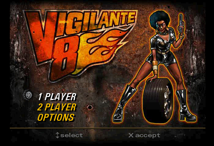Vigilante 8 Title Screen